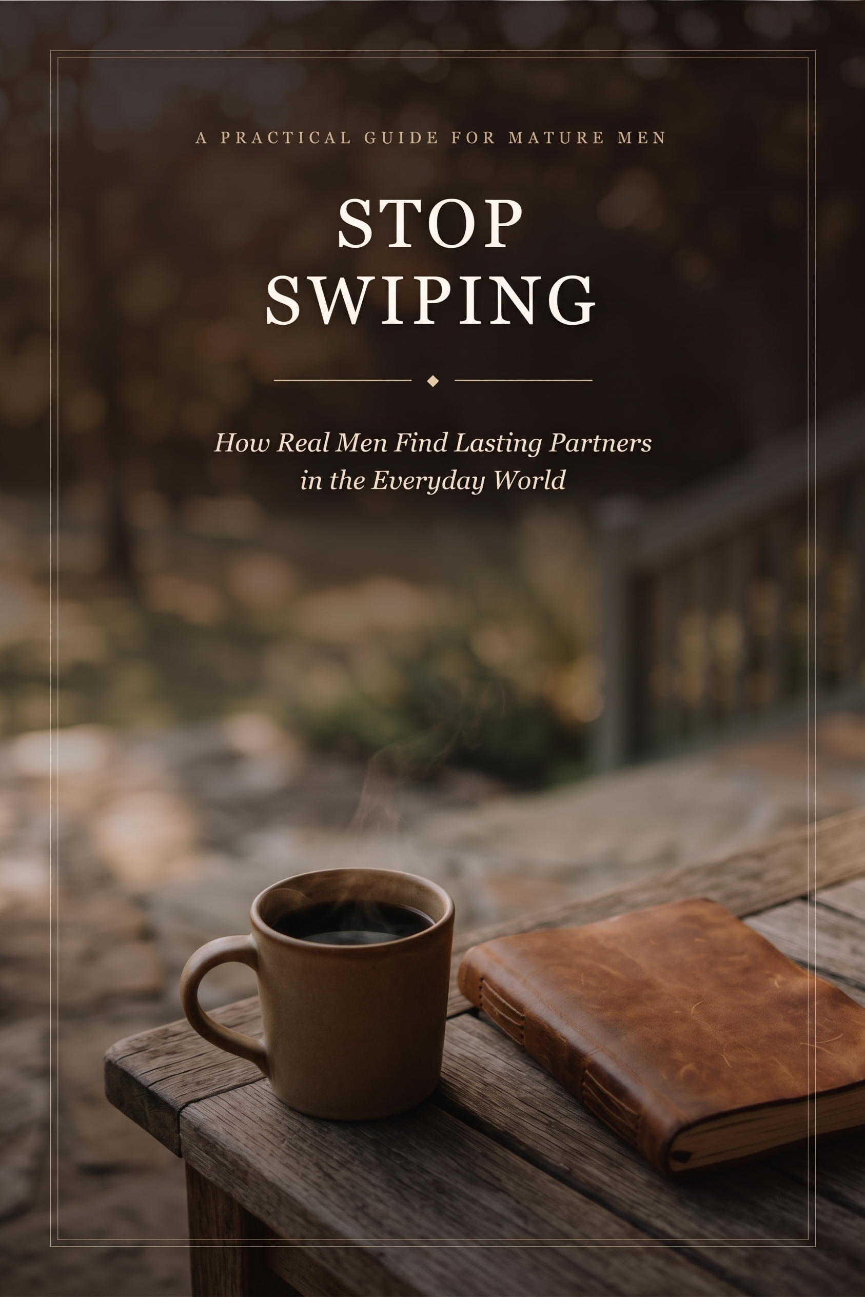 Book cover of STOP SWIPING: How Real Men Find Lasting Partners in the Everyday World (The Complete Field Guide)