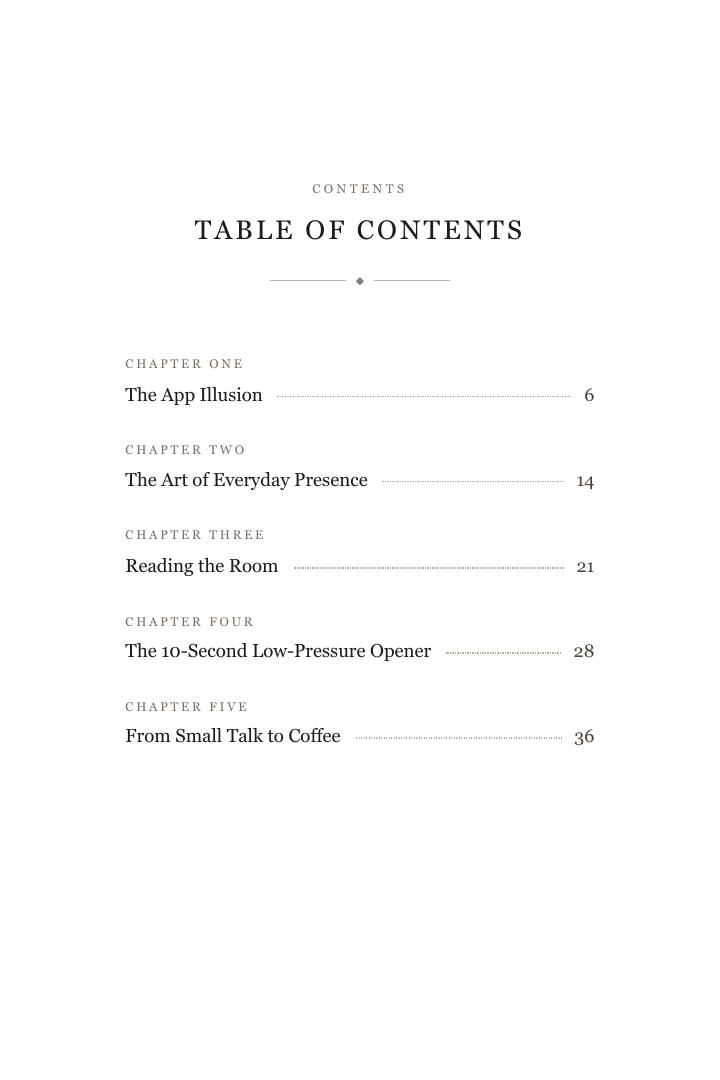 Page 5: Table of Contents of Stop Swiping